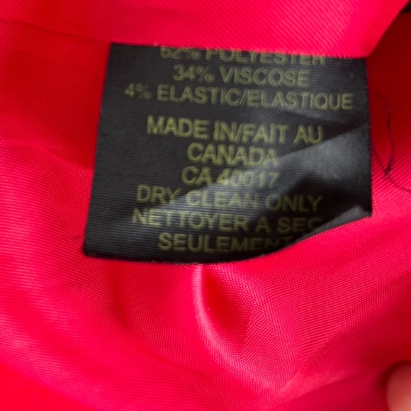 Women's Periphery Red Pea Coat with Dramatic Long Bell Sleeves in Size 6 - Picture 14 of 14